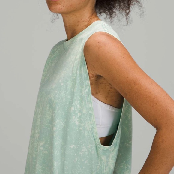 Lululemon | All Yours Tank Top | Size 10 | Cloudy Wash Arctic Green - Picture 2 of 6